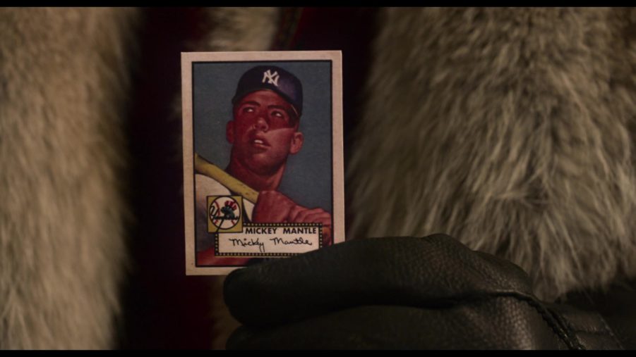 New York Yankees Mickey Mantle Baseball Card In The Christmas