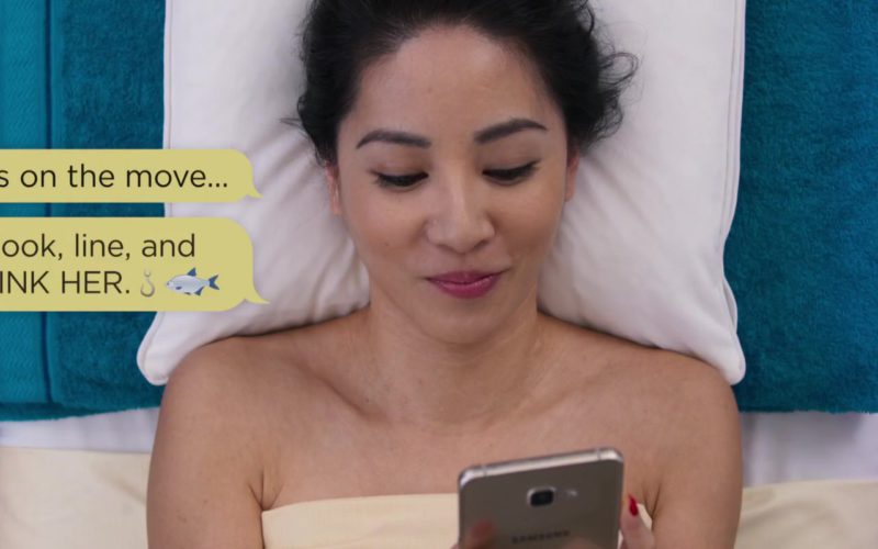 Samsung Galaxy Smartphone Used by Constance Wu in Crazy Rich Asians