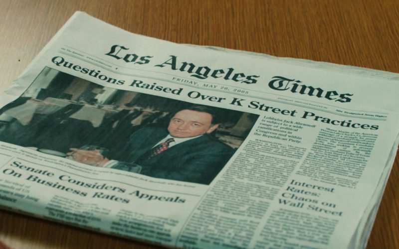 Los Angeles Times Newspaper in Casino Jack
