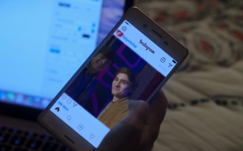 Sony Xperia Smartphone and Instagram App Used by Madison Iseman in Goosebumps 2