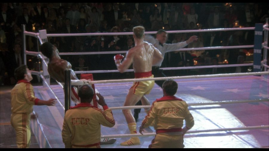 Adidas Yellow Tracksuits Worn By Soviet Union (USSR) Team In Rocky 4 (1985)