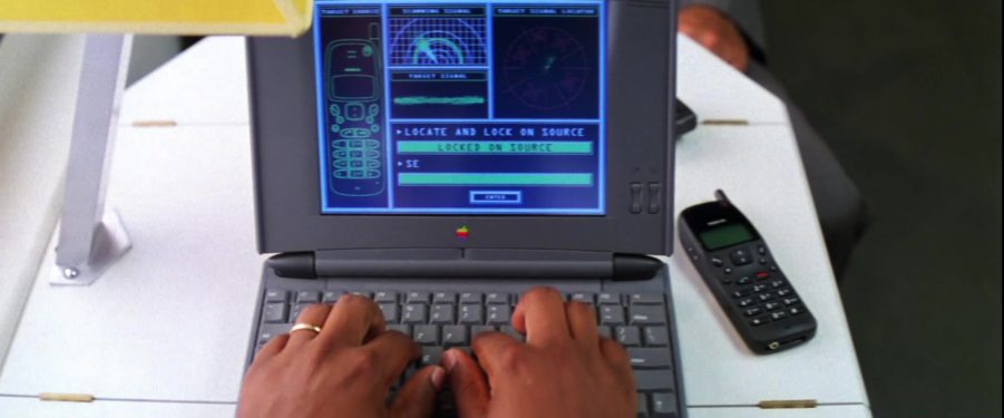 Apple Laptop And Nokia Mobile Phone Used By Ving Rhames In Mission 