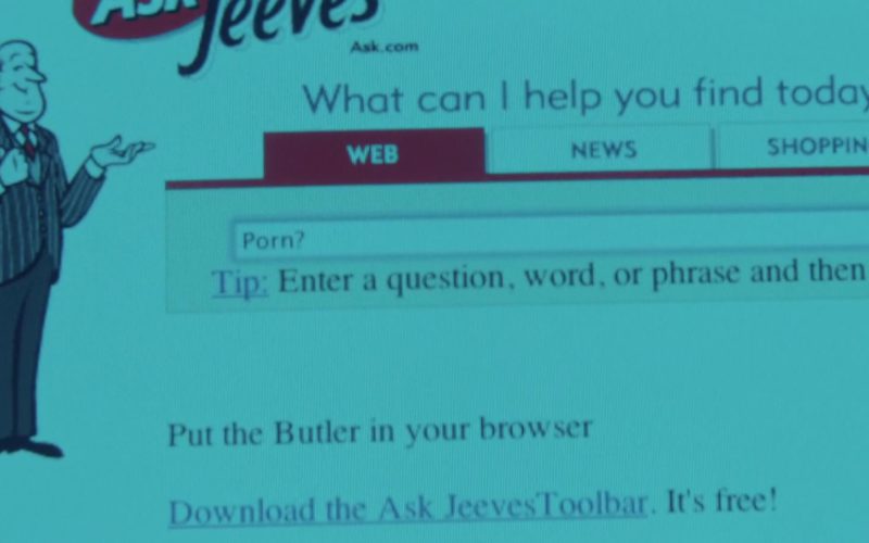 Ask.com (Ask Jeeves) Website in Summer ’03 (1)