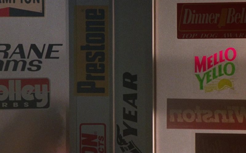 Crane Cams, Holley Performance Products, Prestone, Goodyear, Mello Yello, Winston in Days of Thunder (1990)