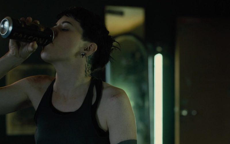 Falcon Beer Drunk by Claire Foy in The Girl in the Spider’s Web