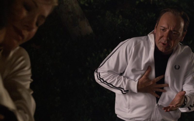 Fred Perry Men's White Track Jacket Worn by Kevin Spacey in Horrible Bosses (5)
