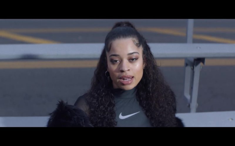 Nike Women's Black Sports Top Worn by Ella Mai in Shot Clock (2019)
