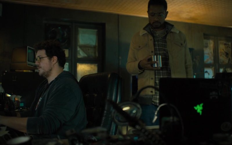 Razer Laptop With Green Triple-Headed Snake Logo in The Girl in the Spider’s Web (1)