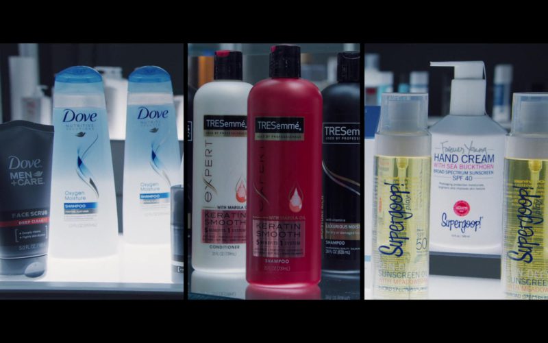 Dove Shampoos and Men’s Face Scrub, TRESemmé Expert Hair Conditioner and Shampoo, Supergoop