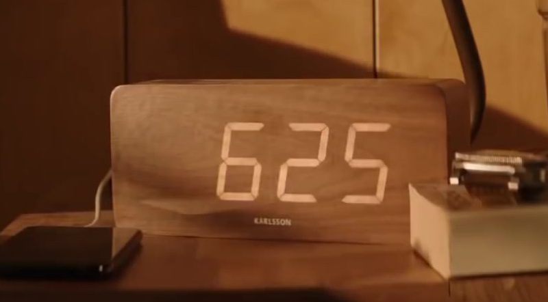Karlsson LED Wood Clock Used by Dwayne Johnson in Hobbs And Shaw (2)