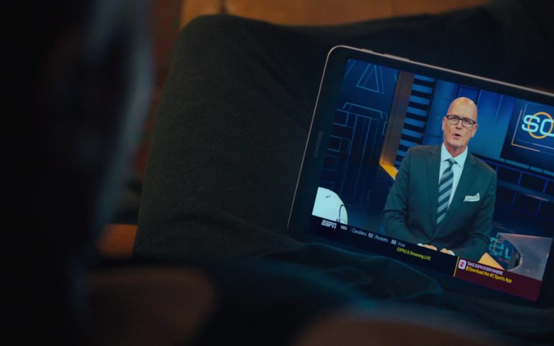 Samsung Tablet Used by Michael B. Jordan and ESPN Online Channel in Creed 2