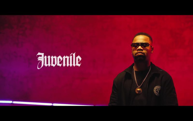Versace Men's Black Jacket and Gold Necklace Worn by Juvenile in “Just Another Gangsta” (1)