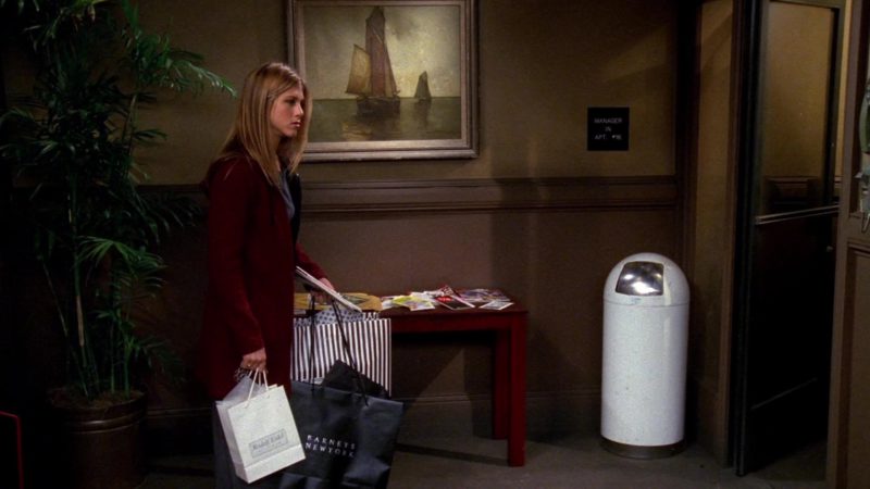Barneys New York Store Black Paper Bag Held By Jennifer Aniston (Rachel ...