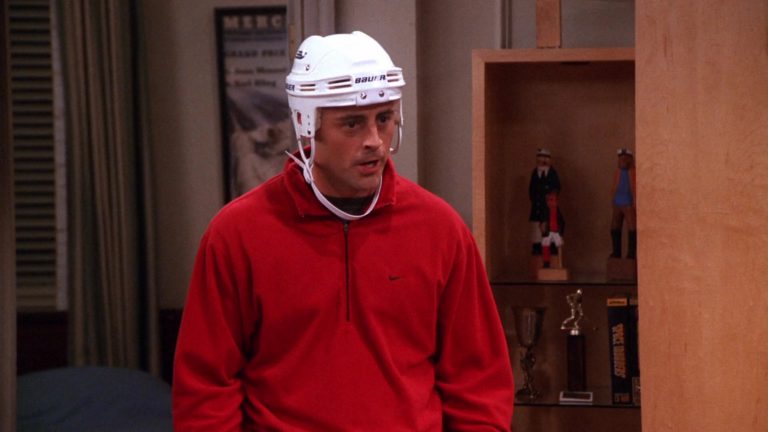 Bauer Hockey Helmet And Nike Sweatshirt Worn By Matt LeBlanc (Joey ...