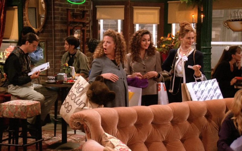 Bloomingdale's Big Brown Bag in Friends Season 1 Episode 4 “The One with George Stephanopoulos” (1)