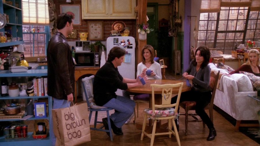 Bloomingdale's Store Big Brown Bag Held By Matt LeBlanc (Joey Tribbiani ...