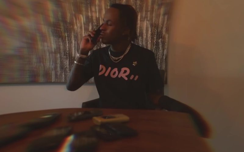Dior T-Shirt in “4 Phones” by Rich The Kid (1)