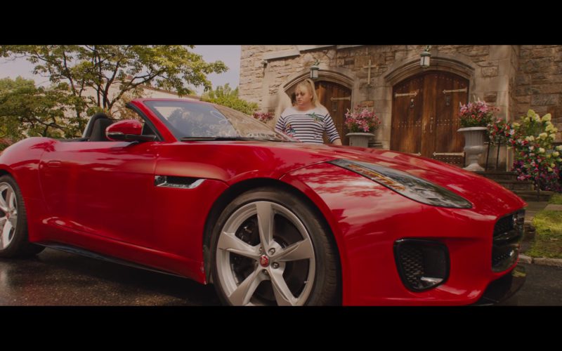 Jaguar F-Type Convertible Red Sports Car in Isn’t It Romantic (1)