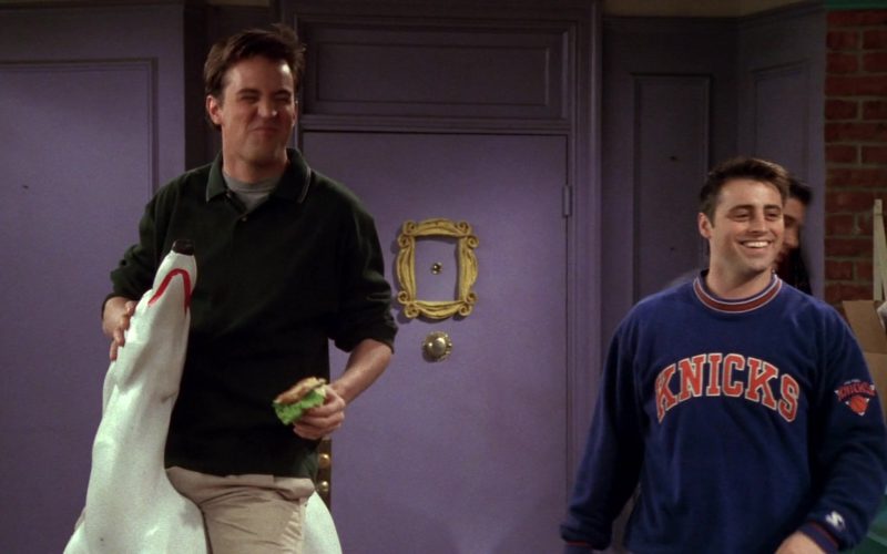 Knicks Sweatshirt Worn by Matt LeBlanc (Joey Tribbiani) in Friends Season 4 Episode 11 (1)