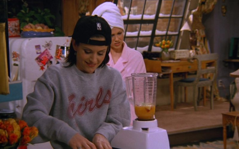 NBA x Knicks Black Cap Worn by Courteney Cox (Monica Geller) in Friends Season 3 Episode 16 (1)