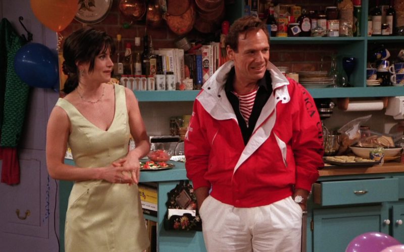 Nautica Challenge Red Jacket Worn by Ron Leibman (Dr. Leonard Green) in Friends Season 2 Episode 22 (2)