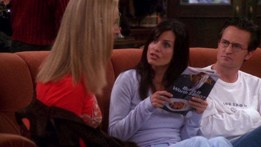 New York Magazine Held By Courteney Cox (Monica Geller) In Friends Season 7 Episode 3 “The One
