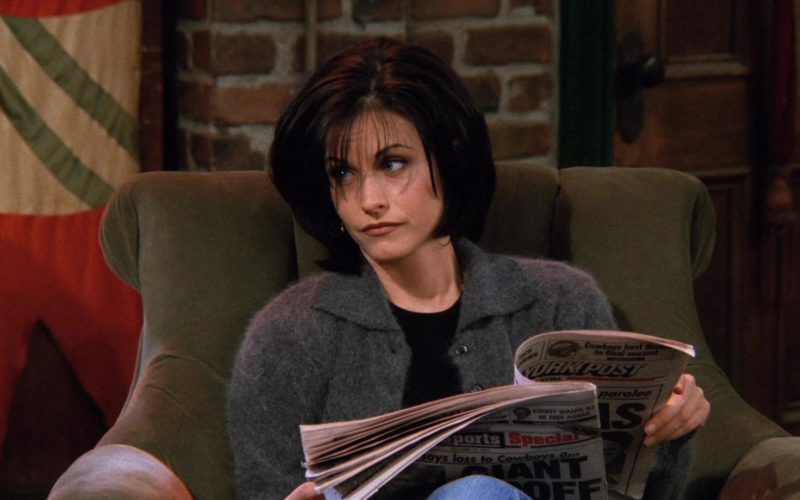 New York Post Newspaper Held by Courteney Cox (Monica Geller) in Friends Season 2 Episode 13