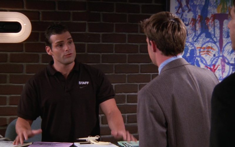 Nike Men's Black Short Sleeve Shirt Worn by Actor in Friends Season 4 Episode 4 (1)