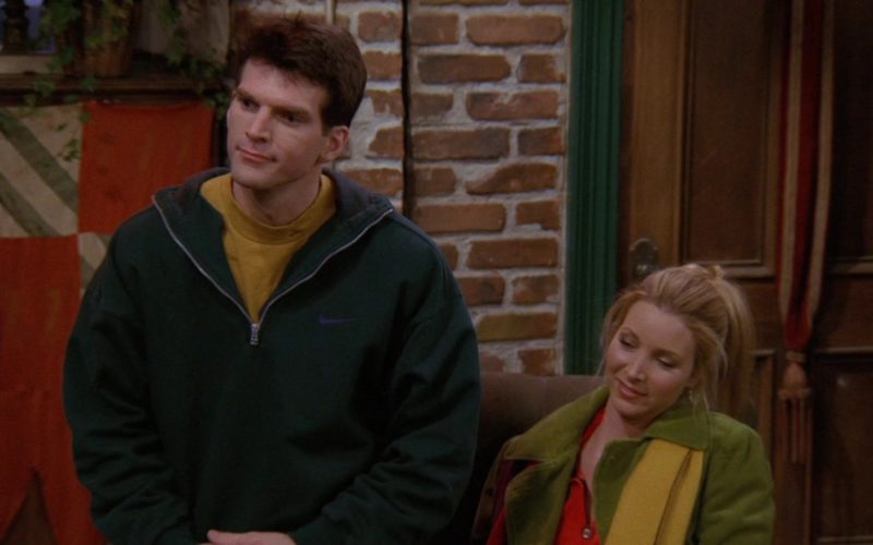 Nike Men's Green Hoodie in Friends Season 3 Episode 13 (1)