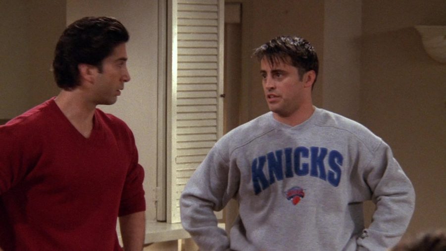 Starter Knicks Sweatshirt Worn By Matt LeBlanc (Joey Tribbiani) In