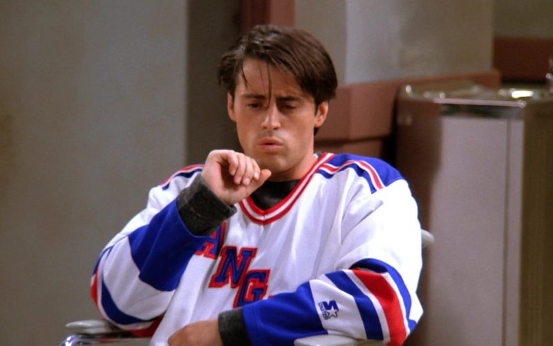 Starter New York Rangers Jersey Worn by Matt LeBlanc (Joey Tribbiani) in Friends Season 1 Episode 4 “The One with George Stephanopoulos” (1994)
