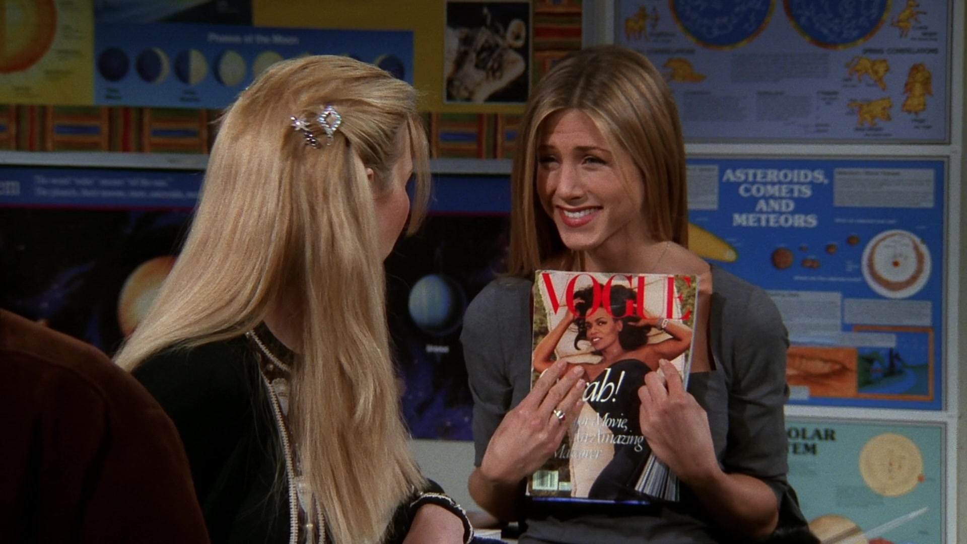 Vogue Magazine Held By Jennifer Aniston (Rachel Green) In Friends Season 5  Episode 9 “The One With Ross' Sandwich” (1998)