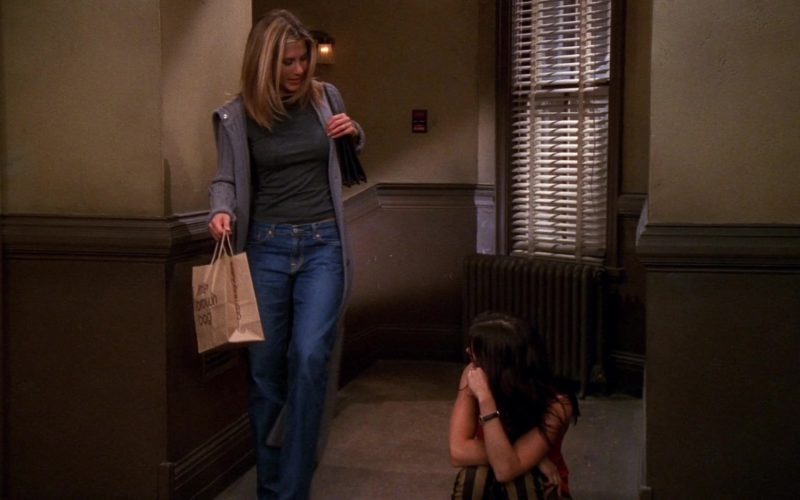 Bloomingdale’s Store Little Brown Bag Held by Jennifer Aniston (Rachel Green) in Friends (1)