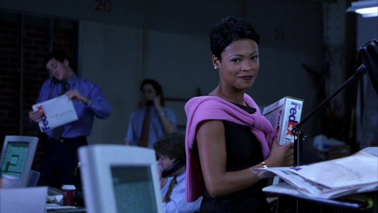 FedEx Packages Held By Nia Long In Boiler Room (2000)