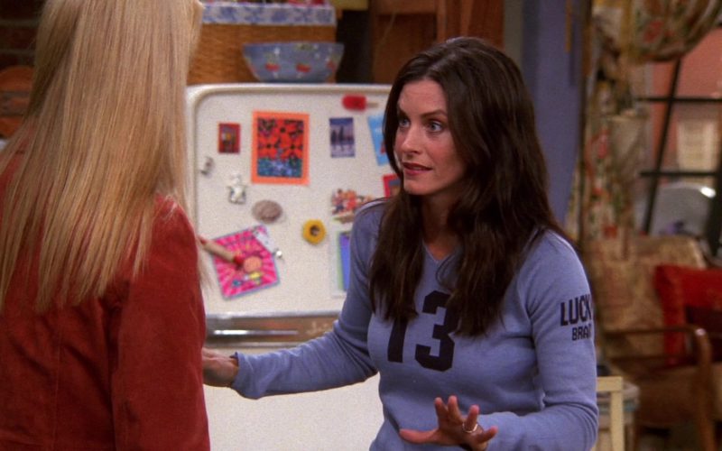 Lucky Brand Sweater Worn by Courteney Cox (Monica Geller) in Friends Season 8 Episode 5 (1)