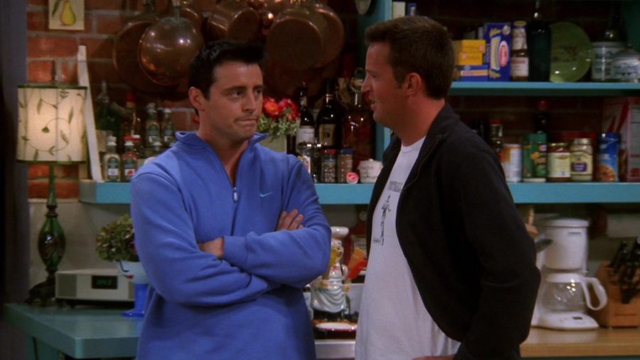 Nike Blue Sweatshirt Worn By Matt LeBlanc (Joey Tribbiani) In Friends ...