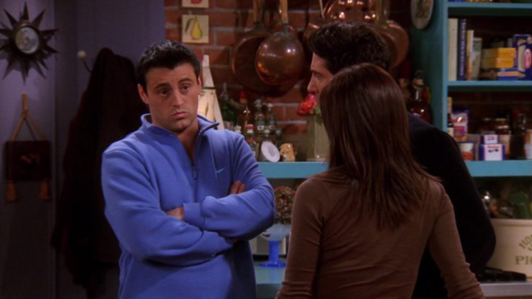 Nike Blue Sweatshirt Worn By Matt LeBlanc (Joey Tribbiani) In Friends ...