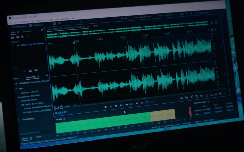 Acer Laptop and Adobe Audition CC 2019 in Billions - Season 4, Episode 10, New Year's Day (2019)