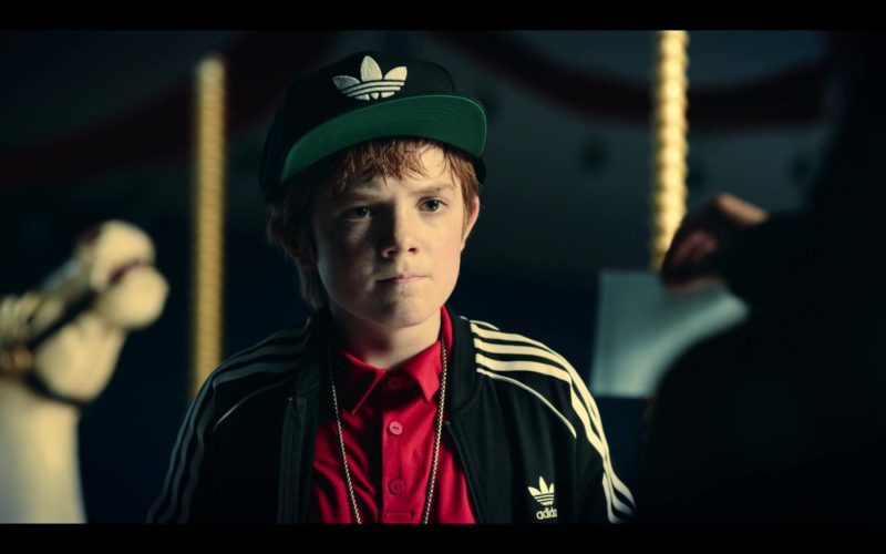 Adidas Black Track Jacket and Snapback Worn by Jack Gore in Rim of the World (2)