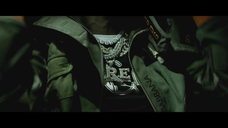 Dolce&Gabbana Camo Green Jacket With Hoodie Worn By Young Dolph In ...
