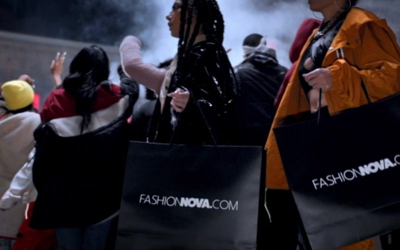 Fashion Nova Online Store Paper Bags in "Wish Wish" by DJ Khaled ft. Cardi B, 21 Savage (2019)