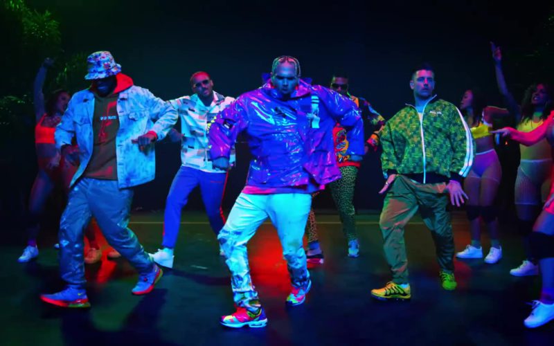 Nike Colorful Sneakers Worn by Chris Brown (9)