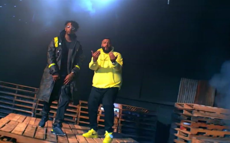 Nike Yellow Sneakers Worn by DJ Khaled in “Wish Wish” (3)