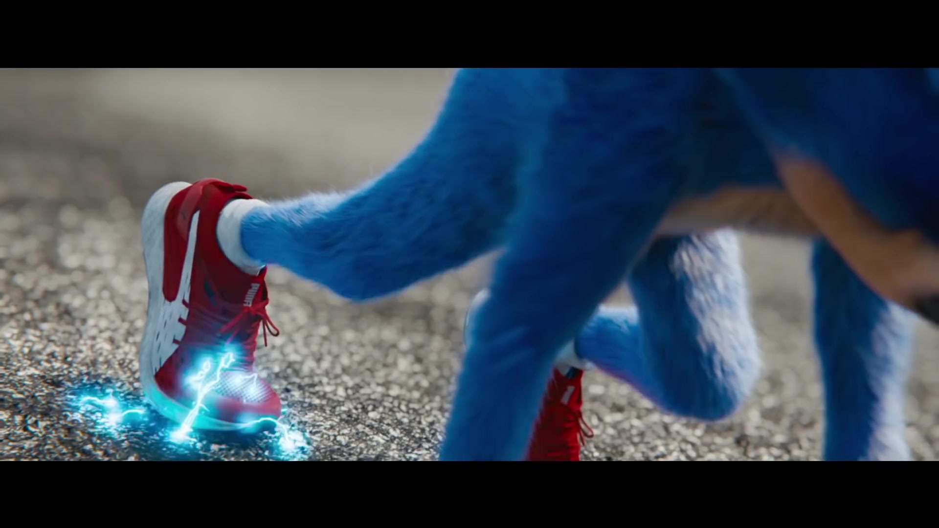Puma Sneakers (Red) Worn by Sonic in Sonic the Hedgehog (Trailer) (2020) Movie