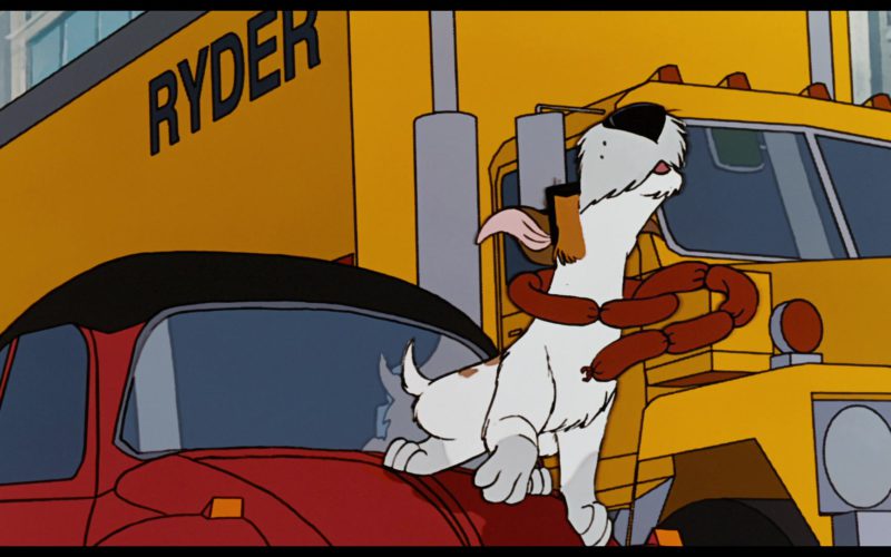 Ryder Truck Rental in Oliver & Company (1988)