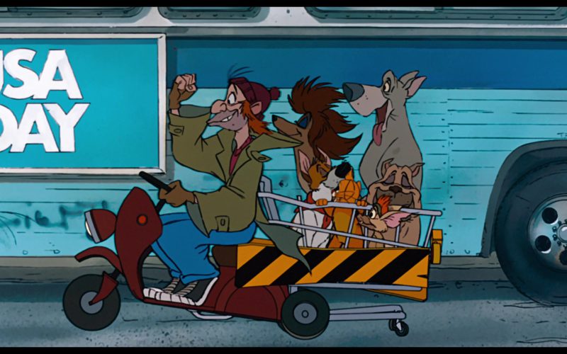 USA Today in Oliver & Company (1988)
