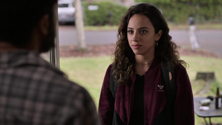 Kiana Madeira Films Et Programmes Tv Adidas Purple Bomber Jacket Worn By Kiana Madeira In Trinkets - Season