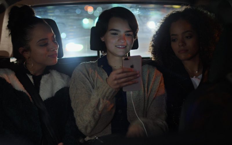 Apple iPhone Smartphone Held by Brianna Hildebrand in Trinkets