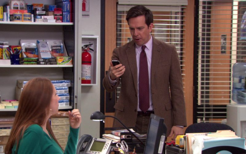 Apple iPhone Smartphone Used by Ed Helms (Andy Bernard) in The Office – Season 9