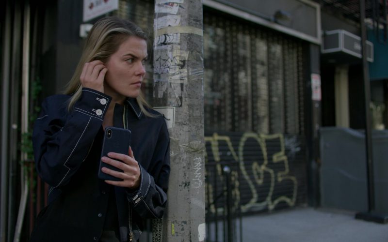 Apple iPhone With Original Blue Leather Case Used by Rachael Taylor in Jessica Jones